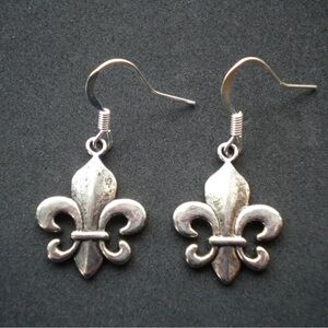 New Fleur de Lis Earrings Fleur de Lis Jewelry Fleur de Lis Charm Earrings